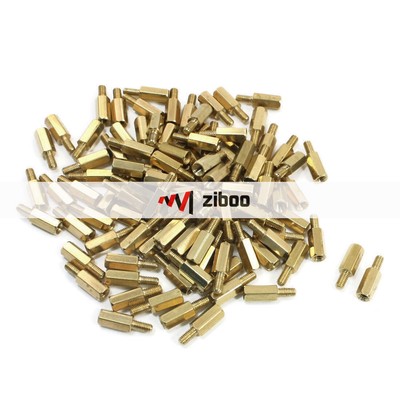 100Pcs M3x6mm Male to Female Thread   Standoff  agonal Spacer Kd #W3
