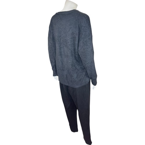 Barefoot Dreams Reg. CozyChic Lite Pullover & Straight Leg Pant Black Large - Picture 8 of 14