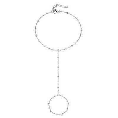 Silber Handkette Armband Handkette verstellbar Fingerarmband3752
