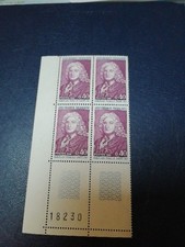 Timbre - FRANCE - Alain René LE SAGE - Neuf ** - YT1558 - 1968 BLOC DE 4 COIN NU