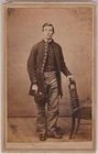 ANTIQUE CDV 1860s YOUNG UNION CIVIL WAR SOLDIER IN UNIFORM KEPI CARLISLE PA.