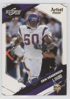 2009 Score Inscriptions Artist Proof /32 Erin Henderson #165 0q3