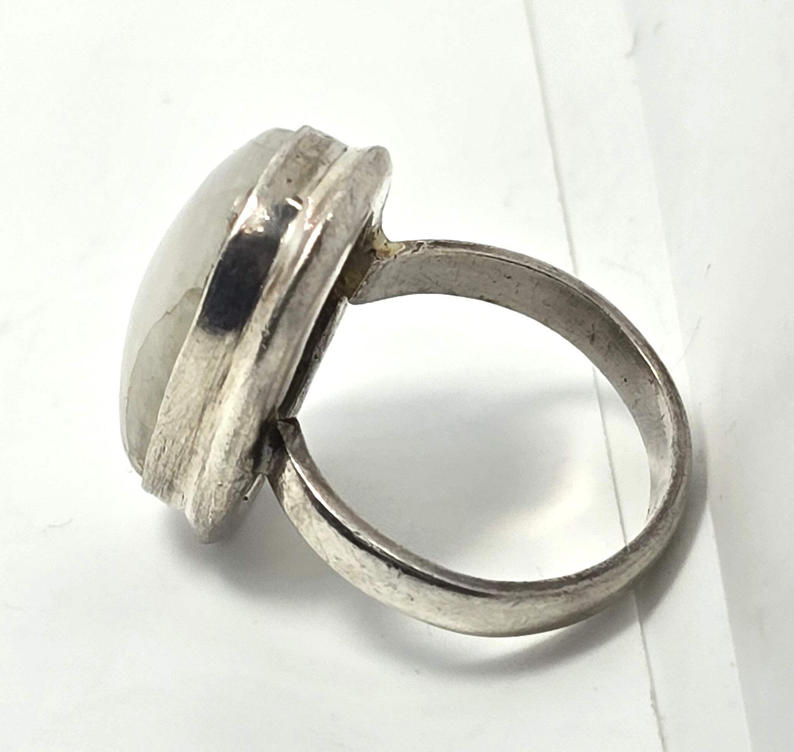 Blue Moonstone large open work solid sterling sil… - image 4