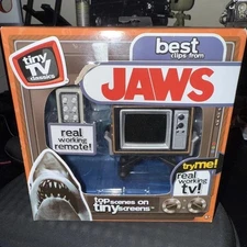 Tiny TV Classics JAWS Edition Best Clips Real Mini Television Brand New! works