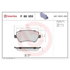 Satz Bremsbeläge Bremsklötze vorne für Renault Kangoo BE KW0/1 FW0/1 | 241075
