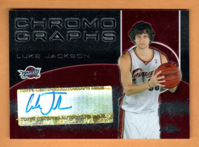 2005 Topps Chrome Graphs Auto #CH-LJ Luke Jackson - Cavilers,  Near Mint Cond!
