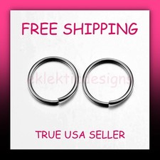 25pcs 10mm 20ga/.8mm 304 Stainless Steel Open Jump Rings Connectors FREE SHIP