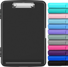 Clipboard with Storage, High Capacity Clip Boards 8.5x11, Heavy Duty Plastic Nur