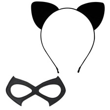 IMISHM 2 Pack Halloween Black Cat Costume For Women Black Cat Accessories Includ