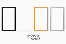 Panoramic Sizes Picture Frames Photo Frames Black White Oak Silver