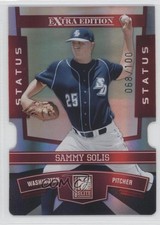 2010 Donruss Elite Extra Edition Status Red Die-Cut 68/100 Sammy Solis #44 q9p