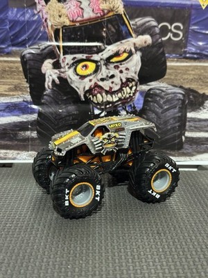 Monster Jam Max D Maximum Silver Loose Truck 1/64 Diecast Orange Line Wheels