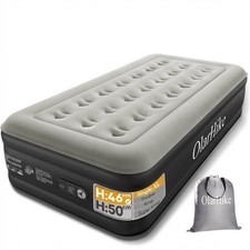 Image of OlarHike Single Air Bed XL Built-in Pump Inflatable Mattress 46cm High