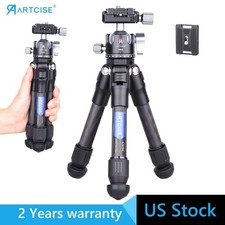 Carbon Fiber Tripod Lightweight Compact Tabletop Tripod with 28mm Ball Head