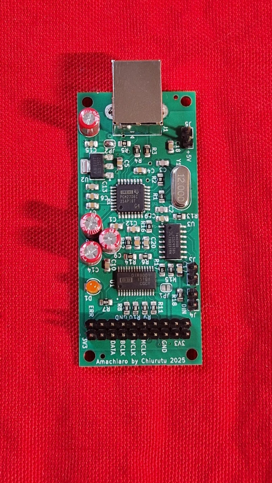 Interfaccia Digitale Amachiaro | USB PCM2706 & SpDif DIR9001 a I2S