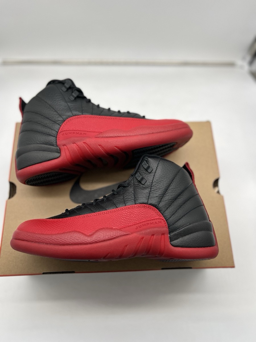 Air Jordan 12 Retro Flu Game Sz 13 Red Black Ship Fast AJ XII Nike