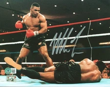 Mike Tyson Authentic Signed 8x10 Trevor Berbick KO Photo Autographed BAS