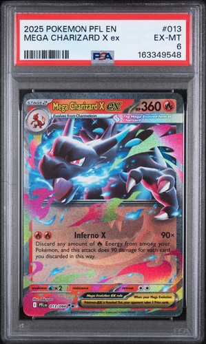 Mega Charizard X ex graded PSA 6 for sale on eBay