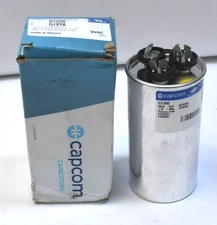 Capcom 27L880 45 65 uf MFD 370V VAC Replacement Round Run Capacitor Genuine OEM