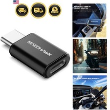 Motorcycle CarPlay Bluetooth Headset Adapter USB C Passthrough Charger
