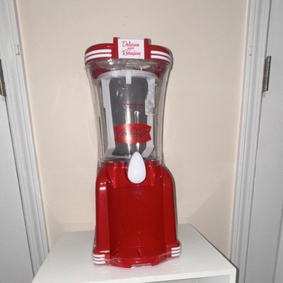 Nostalgia Slushie Maker Red & White Plastic 2 Settings