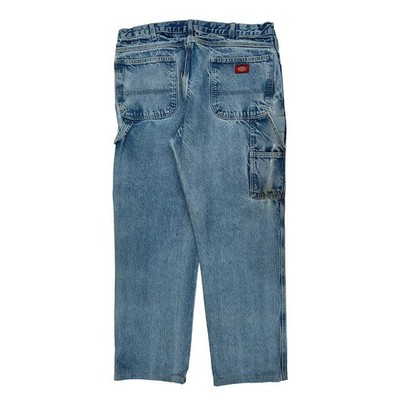 Dickies Double Knee Carpenter Jeans - 36 W 30 L Blue Denim
