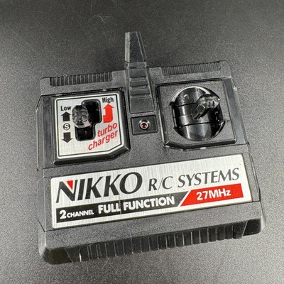 NIKKO Radio Control RC Remote 2 Channel Full Function 27MHz Turbo UNTESTED