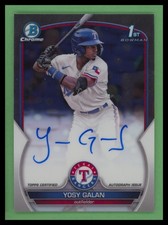 2023 Bowman Chrome Prospect Autographs #CPA-YGA Yosy Galan Rangers