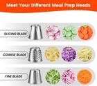 Stainless Steel Slicer Shredder Attachment for Kitchenaid Mixers, Cheese Grater — photo 2