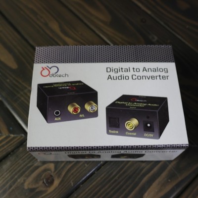 DBTech Digital To Analog Audio Converter Toslink Coaxial RCA AUX Adapter Cable