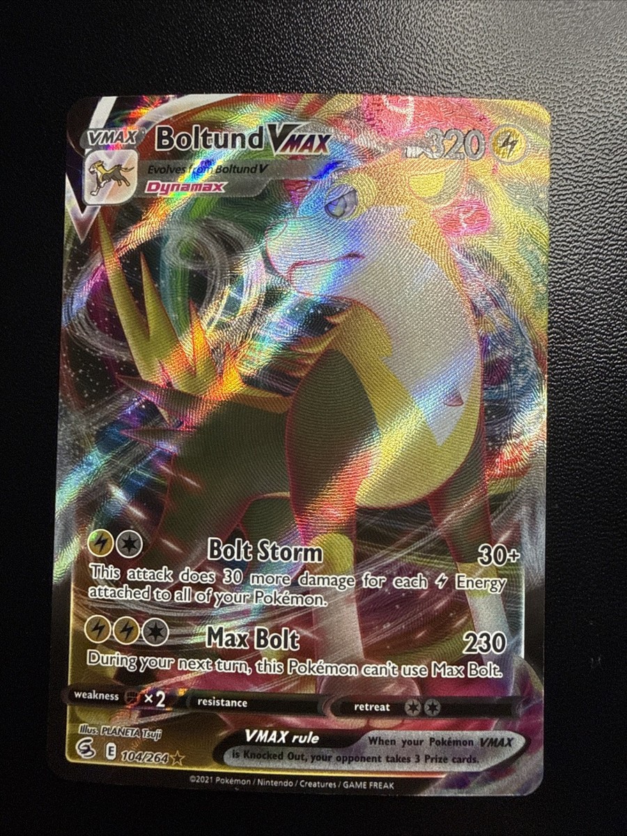 boltund vmax pokemon card value Bolt Storm - shocks the standard format [1L] Bolt Storm (30+) This attack does 30 more damage for each Lightning Energy attached to all of your Pokmon. Boltund vmax For Sale |