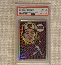 2023 Topps Chrome Ultraviolet All-Stars Adley Rutschman Rookie Card #UV14 PSA 10. rookie card picture