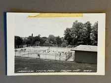 IN Indiana RPPC, Salem Municipal Swimming Pool & Diving Board, People