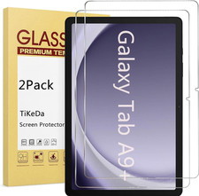 2 Pack Galaxy Tab A9 Plus 11 Inch Screen Protector Tempered Glass for Tab A9 5G