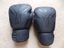 Liberlupus Boxing MMA Gloves for Training Sparring Punch Bag L/XL Black