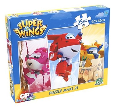 Giochi Preziosi Super Wings Puzzle Maxi, 25 Teile