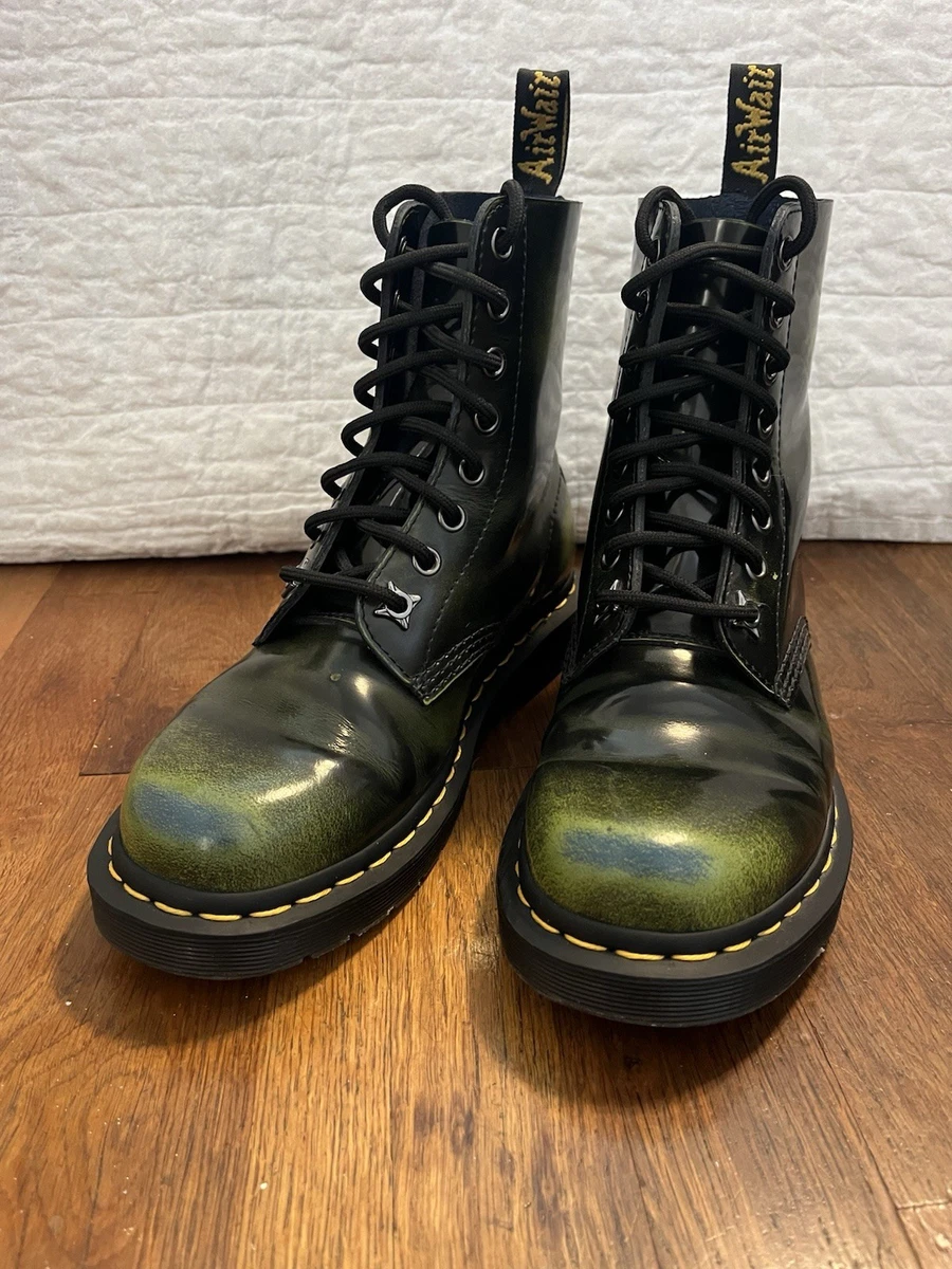 Dr. Martens Low (1-1.9 in) Heel Height Blue Boots for Women for