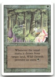 Wild Growth Revised Edition MTG Card