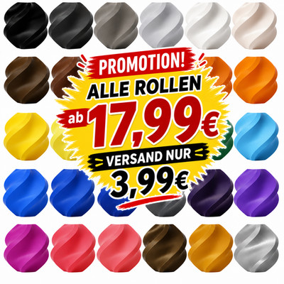 PROMOTION Bambu Lab PLA Basic 1kg 1.75 mm Original Filament Rollen ab 17,99 