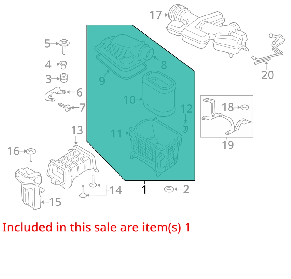Воздухоочиститель 6,2 л подходит для пикапа 17-19 FORD F250SD 184686 - Изображение 3 из 4