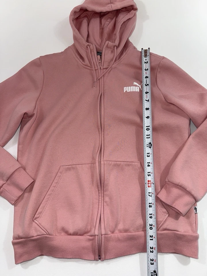 Sudadera con Capucha PUMA Juvenil Adolescente Cremallera Completa Rosa Polvo Talla L Foto 4 de 4