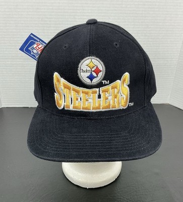 Vtg Pittsburgh Steelers Drew Pearson NWOT Team NFL Adjustable Strapback Black
