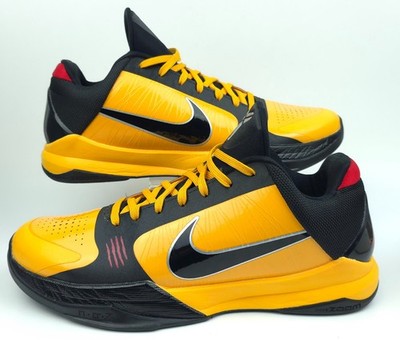 Nike Mens 11 Kobe 5 Protro Bruce Lee Yellow Black Basketball Shoes  CD4991-700