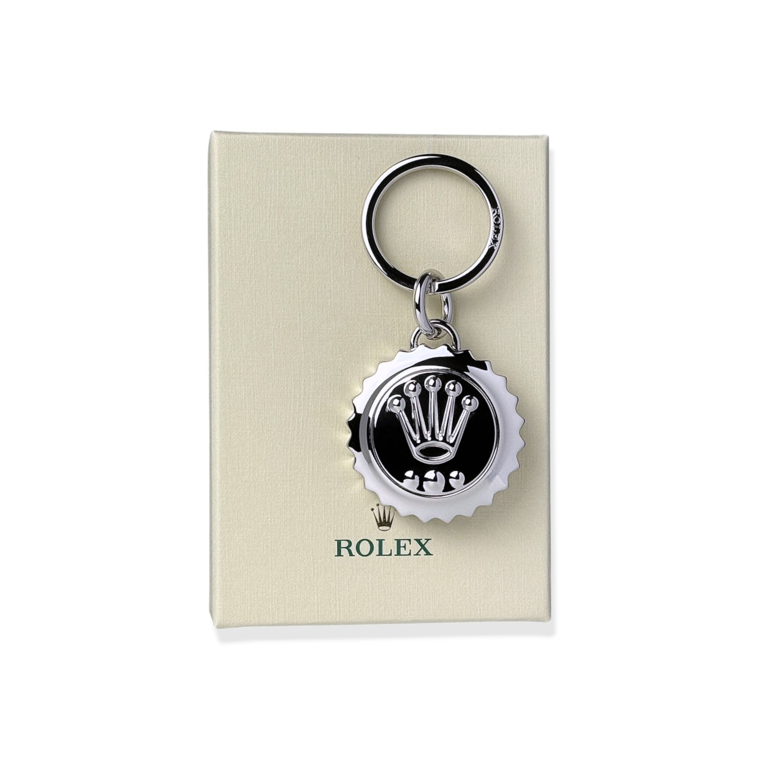 Rolex stainless steel keychain pendant in silver keyring keychain key holder