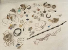 Vintage STERLING Silver Rings Chains Scrap & Wear Jewelry Lot * 187 Grams