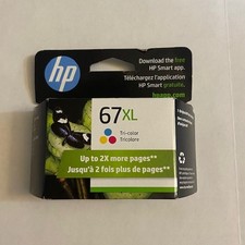 HP 67XL Tri-color Ink Cartridge High Yield Original New in HP Package EXP 03/27