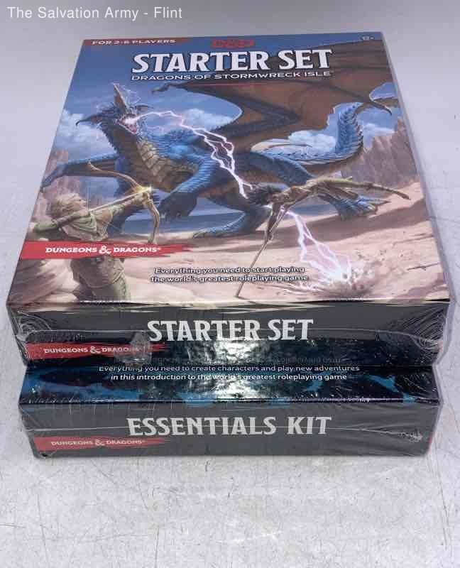 Wizards Of The Coast Dungeons & Dragons Starter Kits & Essentials Lot Of 2