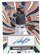 2026 Panini Stars & Stripes Prizm Silver Prizm AUTO ANDREW COSTELLO RARE