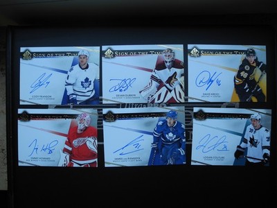 13x 2014-15 Upper Deck SP Authentic Sign of the Times Hockey Autograph Lot