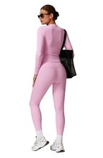 Women  s Soft Two Piece Set, Long Sleeve Crop Top and High Waist Leggings